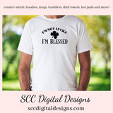 Our I'm Not Lucky, I'm Blessed SVG is great for all of your projects this holiday season. Create diy front door signs, or a diy gift for her or him. Our PNG files are also commercial use art.