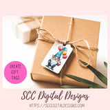 Birthday Gnome Clipart Printable Stickers for Digital Planners & Scrapbooking, Paper Planner Accessories for Women, DIY Gift for Her