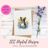 Boston Terrier Digital Stickers for Planners & Scrapbooking, Printable Pre-Cropped Stickers Paper Planner Accessories for the Dog Lover