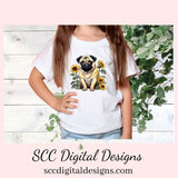 Pugs & Kisses Stickers for Digital Planners and Scrapbooking, Printable Pre-Cropped Stickers Paper Planner Accessories for the Dog Lover