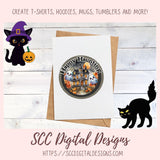 Happy Haunting Ghost PNG for Halloween T-Shirts for Women, Fall Crafting Haunted House Spooky Vibes Designs for Kids for Party Invites