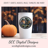 You Should Probably Leave PNG for Halloween T-Shirts for Men, Fall Crafting Designs Spooky Vibes Haunted House for Door Hanger Clip Art