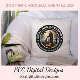 Dead & Breakfast PNG Clipart for Halloween T-Shirts for Women, Fall Crafting You Are Sure to Rest in Peace Spooky Vibes Sublimation Designs