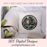 You Should Probably Leave PNG for Halloween T-Shirts for Men, Fall Crafting Designs Spooky Vibes Haunted House for Door Hanger Clip Art