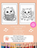 Cats Printable Coloring Book
52 Print at Home Kawii Kittens Coloring Pages for adults and kids