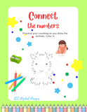 16 pages print at home printable Connect the Numbers Coloring Book for Kids 