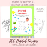 16 pages print at home printable Connect the Numbers Coloring Book for Kids 