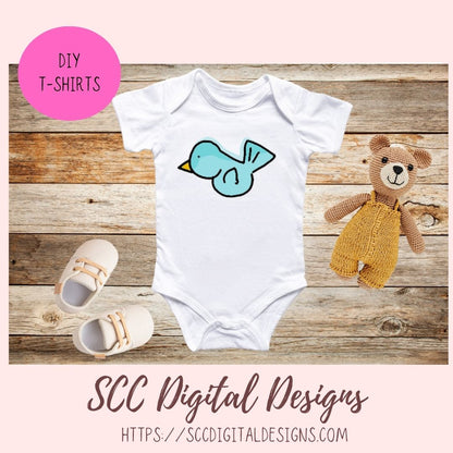 Summer Clipart for Sublimation for Stickers, Word Art, Birdhouses, Blue Bird & Flowers PNG Scrapbook Elements, Country Garden Clip Art