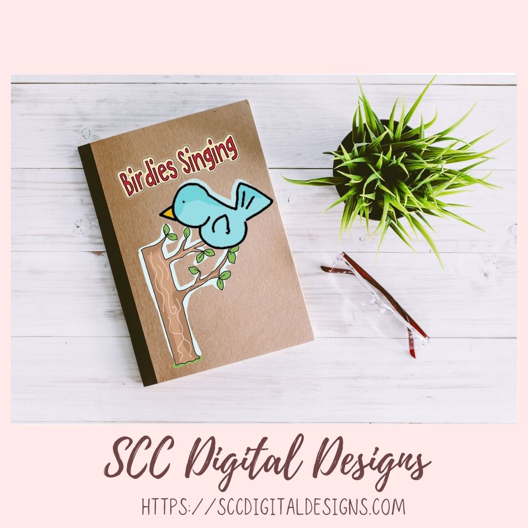 Summer Clipart for Sublimation for Stickers, Word Art, Birdhouses, Blue Bird & Flowers PNG Scrapbook Elements, Country Garden Clip Art