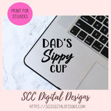 Adult Sippy Cup SVG File Mom's Sippy Cup Dad's Sippy Cup 2 designs in svg eps dxf jpg png formats