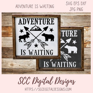 Adventure is Waiting SVG 1 design in svg eps dxf jpg png formats