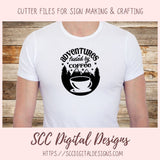 Fueled by Coffee and Adventures SVG 1 design in svg esp dxf jpg png formats