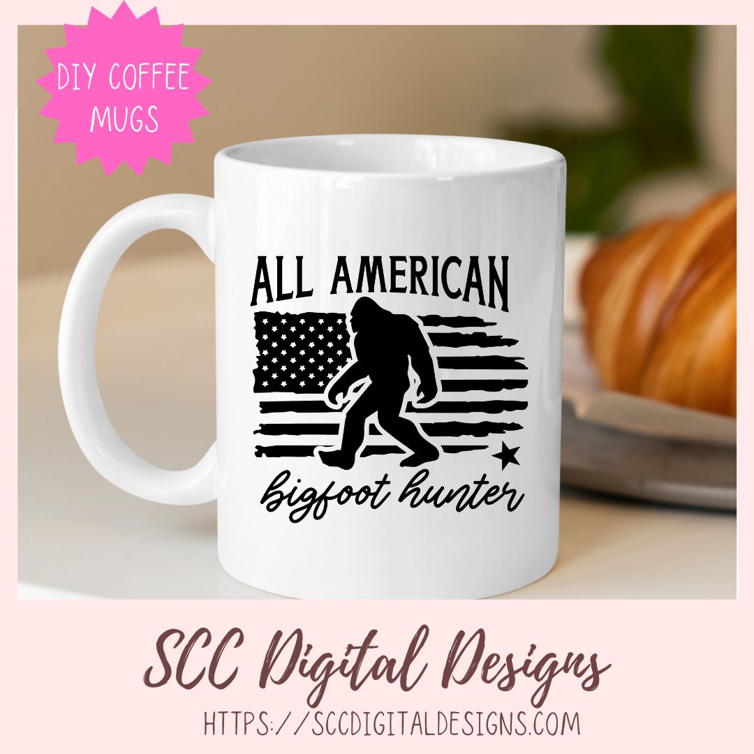 Bigfoot Hunter SVG 1 design in svg eps dxf jpg png formats