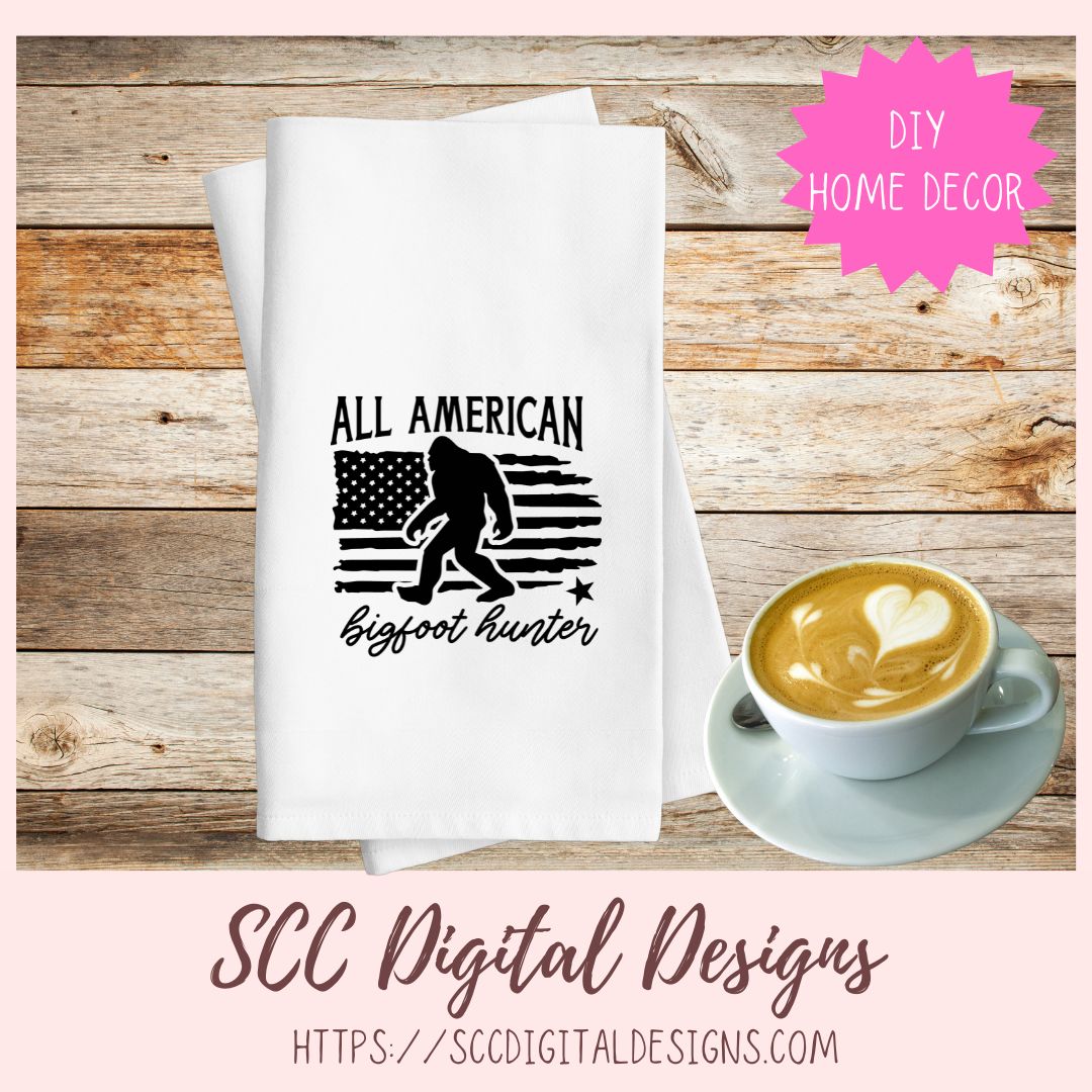 Bigfoot Hunter SVG 1 design in svg eps dxf jpg png formats