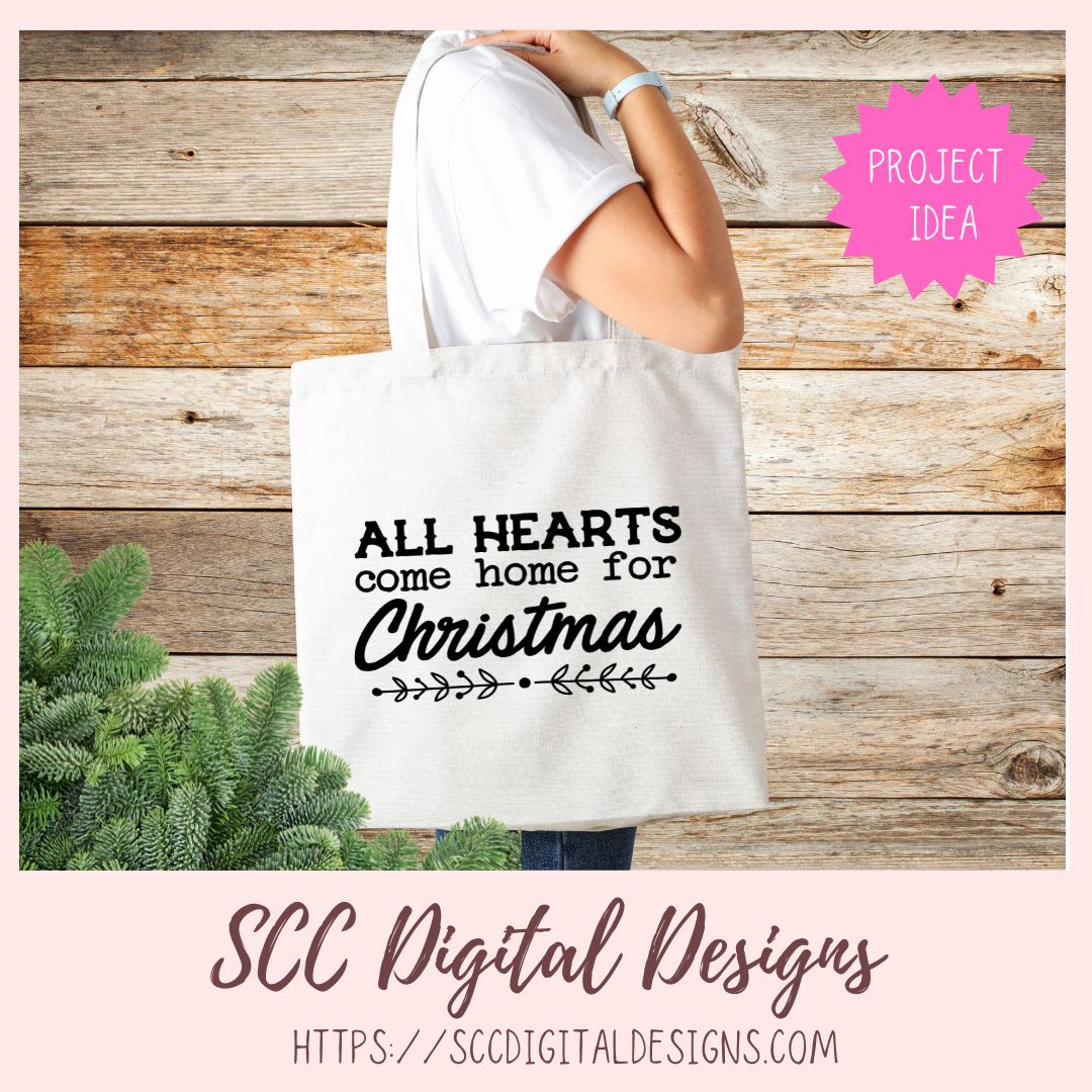 All Hearts Come Home for Christmas SVG 1 design in svg eps dxf jpg png formats