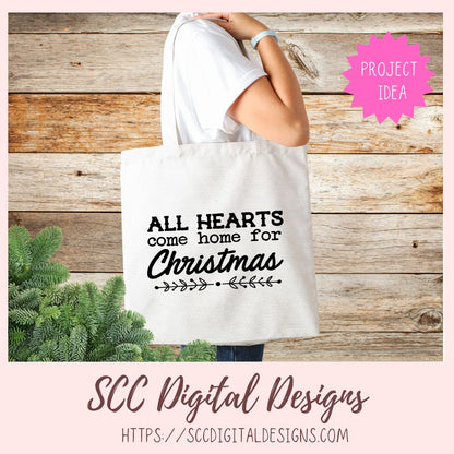 All Hearts Come Home for Christmas SVG 1 design in svg eps dxf jpg png formats