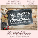 All Hearts Come Home for Christmas SVG 1 design in svg eps dxf jpg png formats