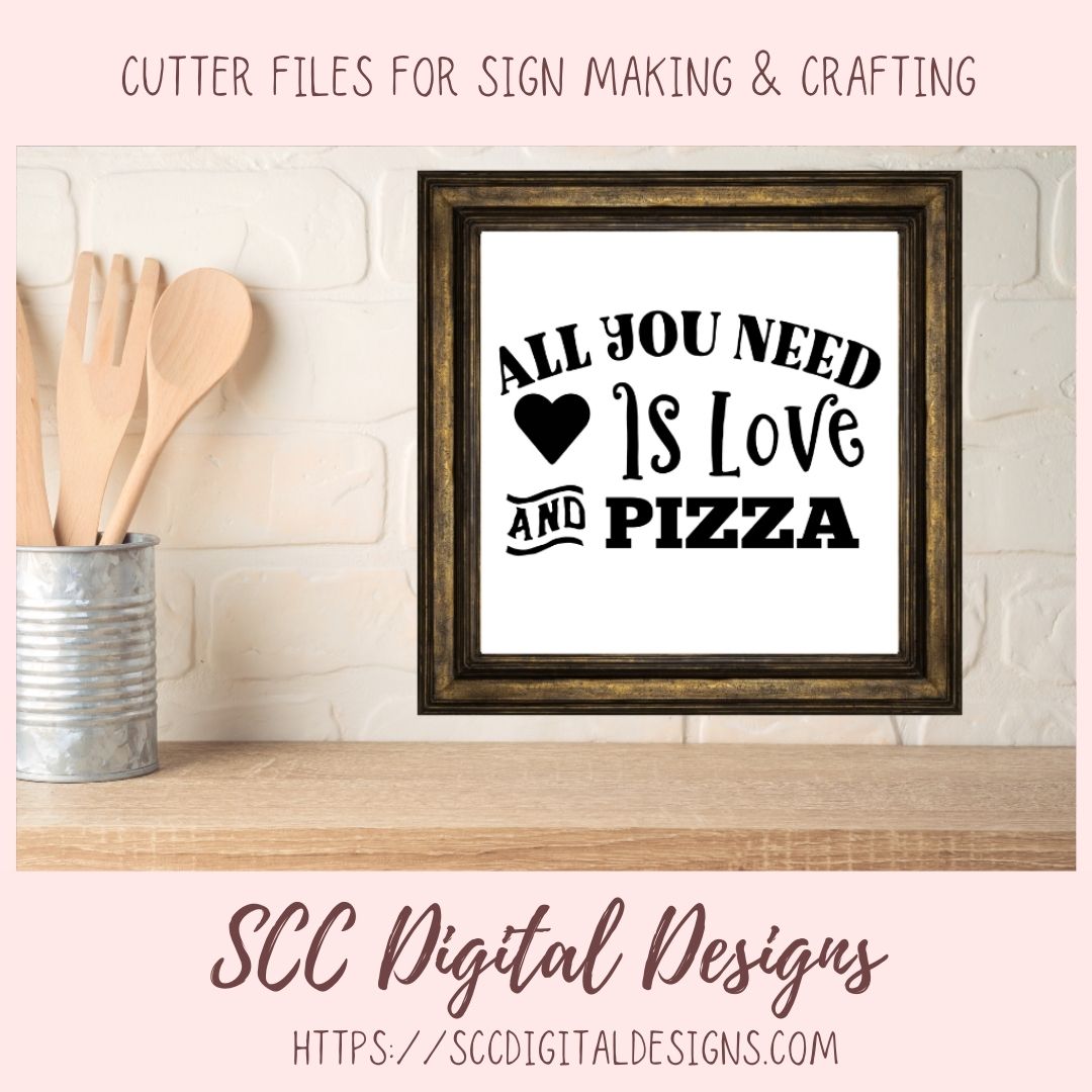 All You Need is Love SVG love and beer love and tacos love and wine love and pizza 4 designs in svg esp dxf jpg png formats