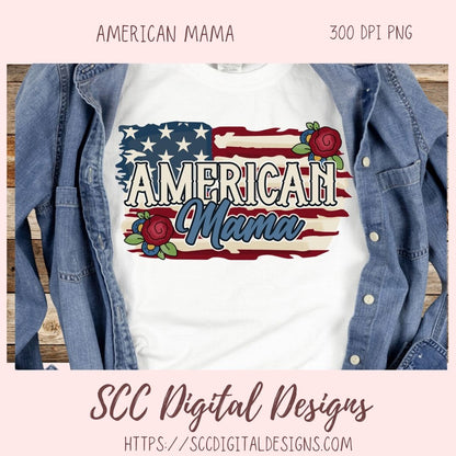 American Mama PNG 1 design in 300 dpi png format