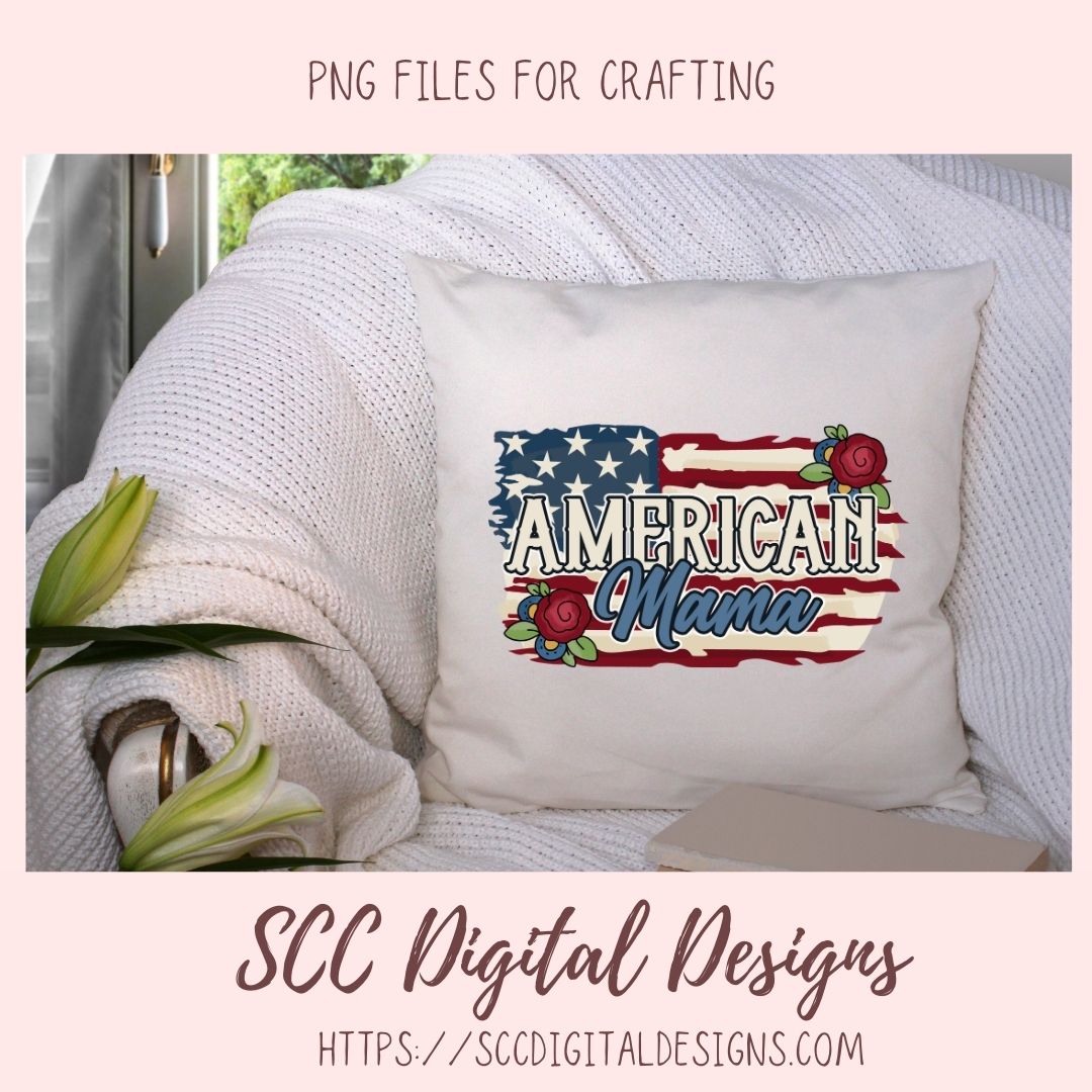 American Mama PNG 1 design in 300 dpi png format