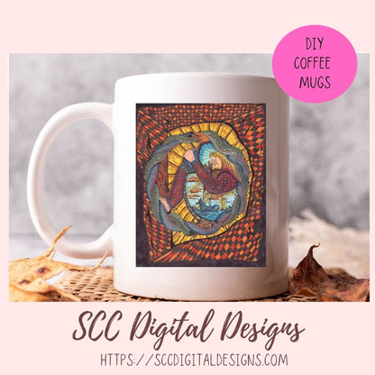 Stunning Angus Sublimation PNG Clipart Design, Empowering Printable Celtic Commercial Use Art, Instant Down Perfect for Home Décor