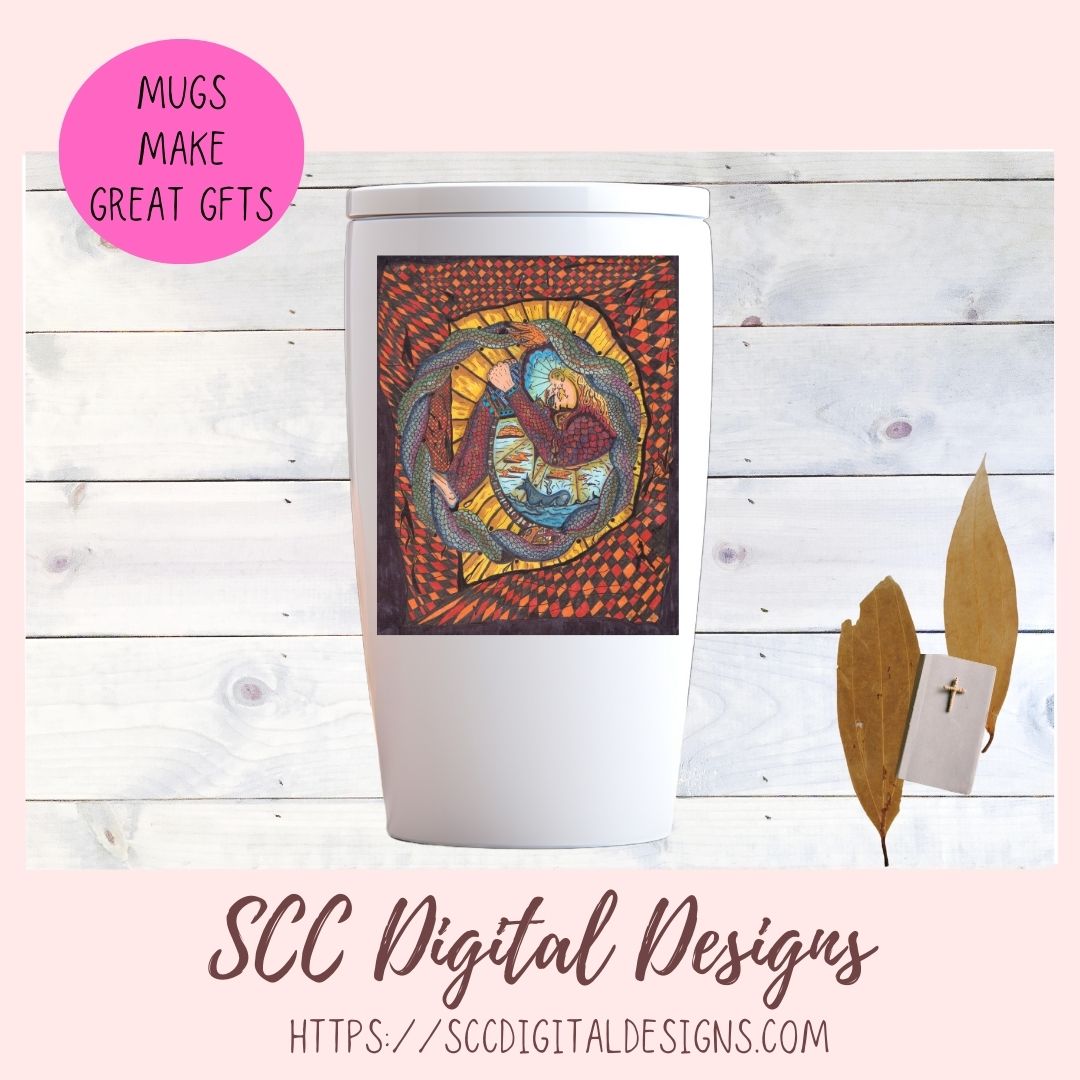 Stunning Angus Sublimation PNG Clipart Design, Empowering Printable Celtic Commercial Use Art, Instant Down Perfect for Home Décor