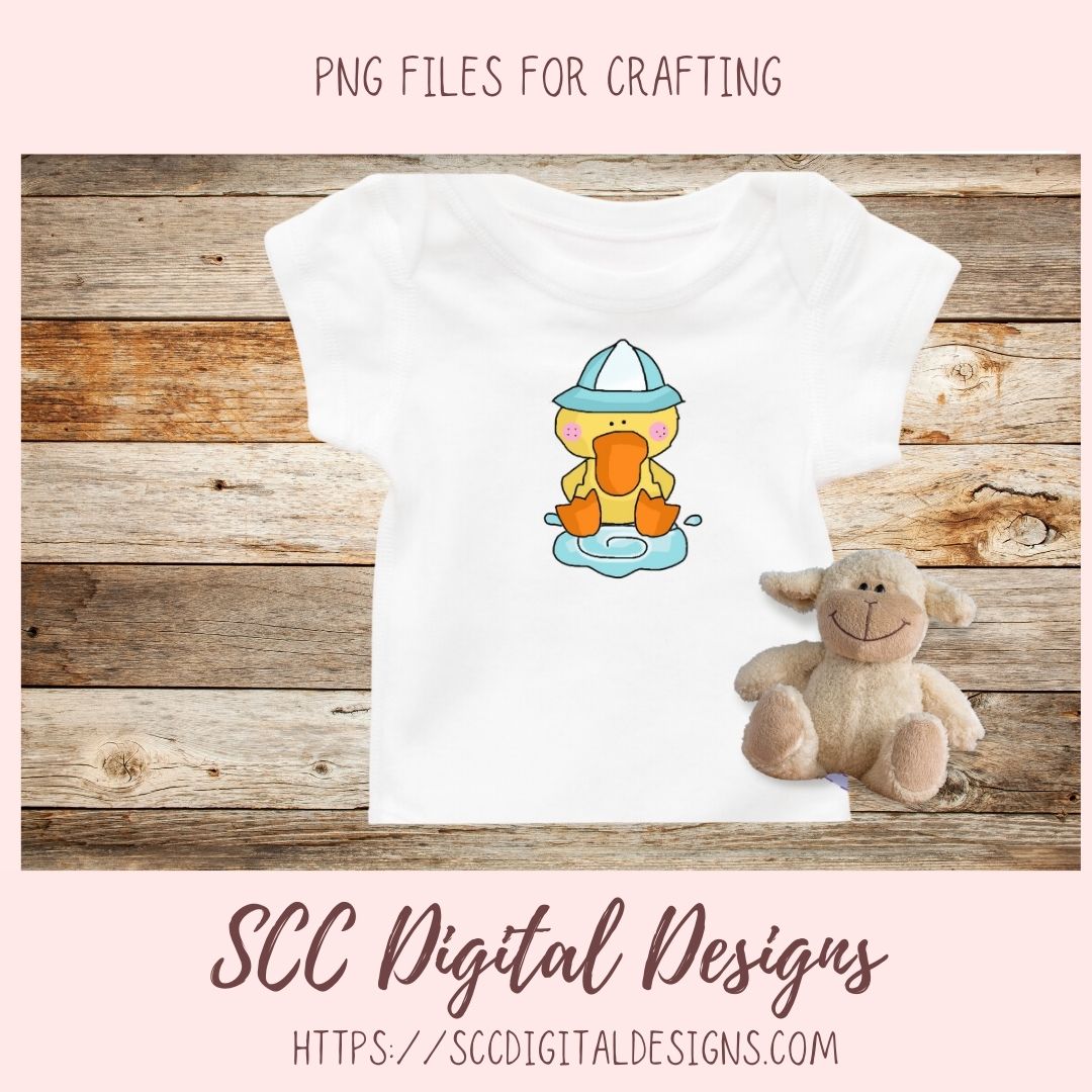 April Showers Bring May Flowers Clipart for Girls' Stickers, Wordart Ducks & Flower Clip Art for Wall Decor for Kids Rooms, Scrapbooking