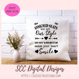 Assigned Seats Are Not Our Style SVG, So Sit Wherever Makes Your Heart Smile, Wedding Signage Quote for Non-Traditional Couple