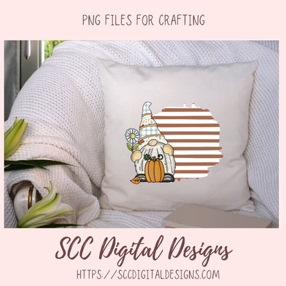 Autumn Gnomes PNG, Pumpkins, Sunflowers, Black Bird Sublimation Clipart for Stickers for Kids, Fall Digital Elements for Paper Crafting