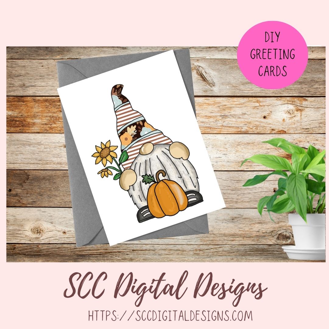 Autumn Gnomes PNG, Pumpkins, Sunflowers, Black Bird Sublimation Clipart for Stickers for Kids, Fall Digital Elements for Paper Crafting