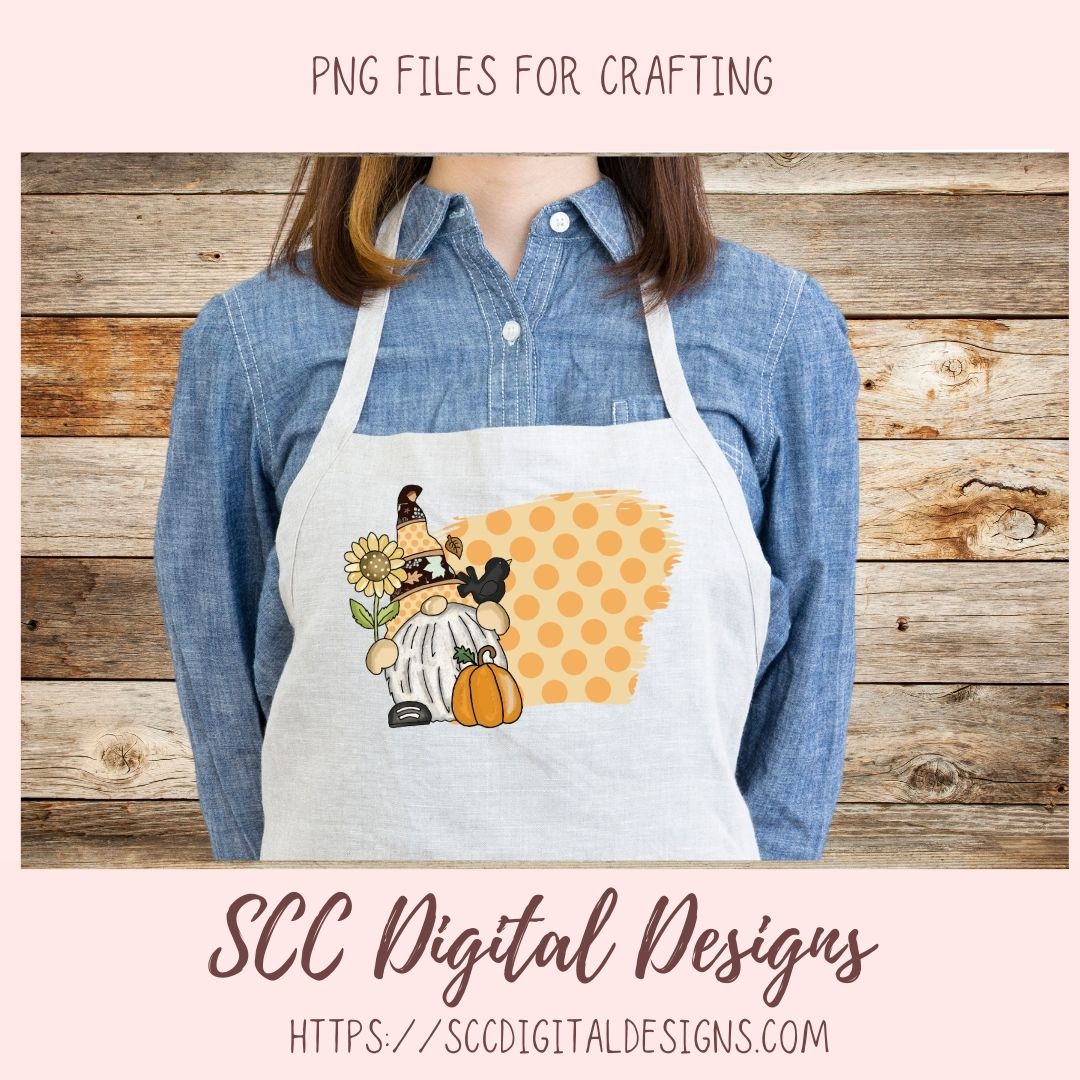 Autumn Gnomes PNG, Pumpkins, Sunflowers, Black Bird Sublimation Clipart for Stickers for Kids, Fall Digital Elements for Paper Crafting