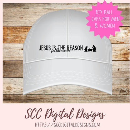 Away in the Manger SVG Bundle, Happy Birthday Jesus PNG Jesus is the Reason for the Season And Unto Us a Child is Born Religious Home Decor