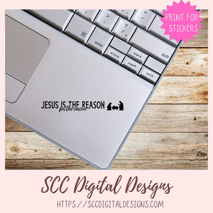 Away in the Manger SVG Bundle, Happy Birthday Jesus PNG Jesus is the Reason for the Season And Unto Us a Child is Born Religious Home Decor