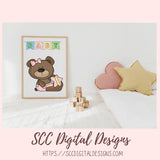 Baby Bear Clipart PNG, Bundle includes Wordart, Digital Papers, and 16 Elements, DIY Baby Shower Invitation for New Mom, Mother to Be Announcement, Gender Reveal Party Invite, Nursery Decor
