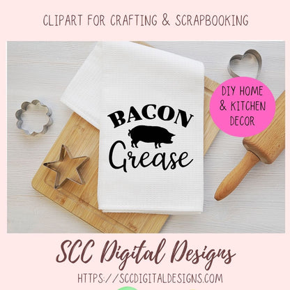 Bacon Grease SVG File 1 design in svg eps dxf jpg png formats