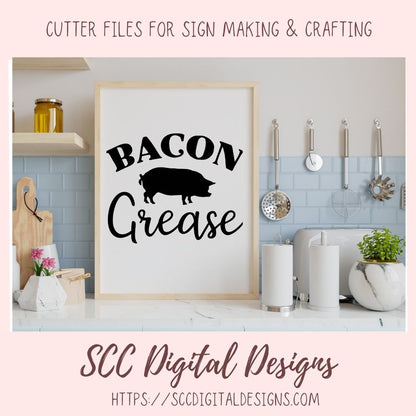 Bacon Grease SVG File 1 design in svg eps dxf jpg png formats
