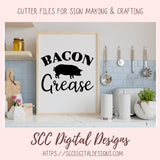 Bacon Grease SVG File 1 design in svg eps dxf jpg png formats