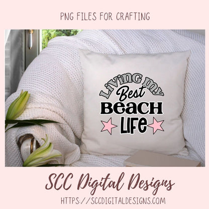 Beach Daze Sublimation Clipart, Salty Little Beach PNG, Beach House Sign Decor for Ocean Lover, DIY Family Vacation T-Shirts, Retro Clip Art