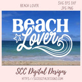 Beach Lover and Ocean Waves SVG
1 design in svg eps dxf jpg png  formats