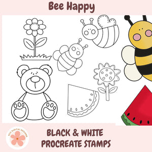 Summer Procreate Stamps 6 procreate brushes