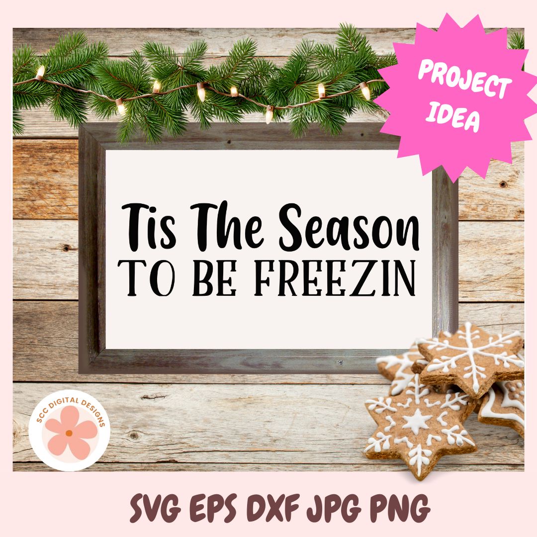 Christmas SVG Bundle, Merry Christmas & Tis the Season to Be Jolly PNG Designs for T-Shirts, Wall Art & Holiday Crafts