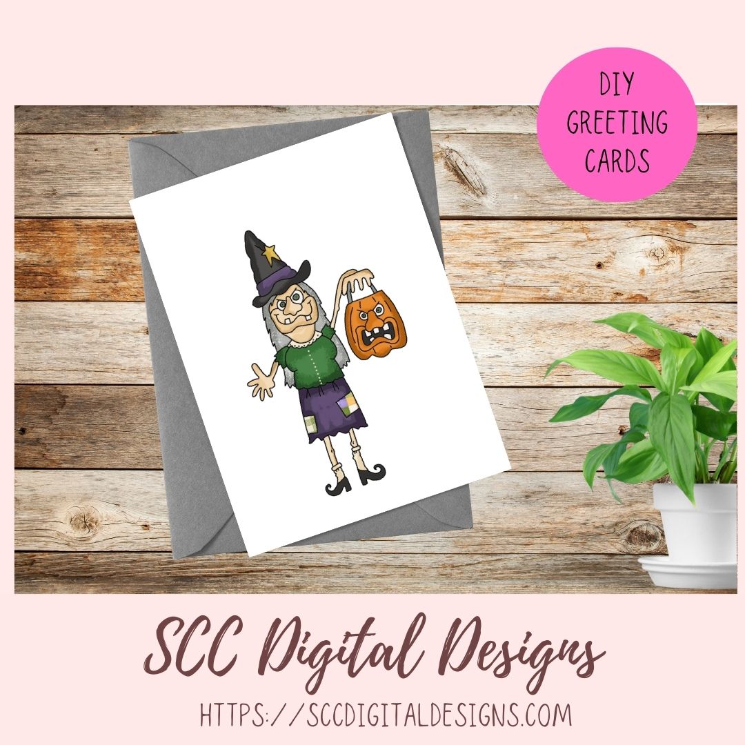 Witch PNG, Spooky Halloween Pumpkin Clipart, Creepy Halloween Witches' Hat for Sublimation, Clip Art Elements for Paper Crafting Scrapbook