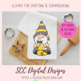 Honey Bee Gnome Clipart for Sublimation Designs Sunflowers Bumble Bees and Blue Bird