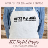Bless This Food And All Who Gather Here SVG, DIY Family Dinner Blessing Farmhouse Sign for Mom, Religous Housewarming Gift for Couple