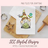 Summer Gnomes Sublimation Clipart, Bugs Snails Frogs Bees Flowers PNG for Stickers for Women, DIY T-Shirts for Kids, Create Cottage Wall Art for Girlfriend