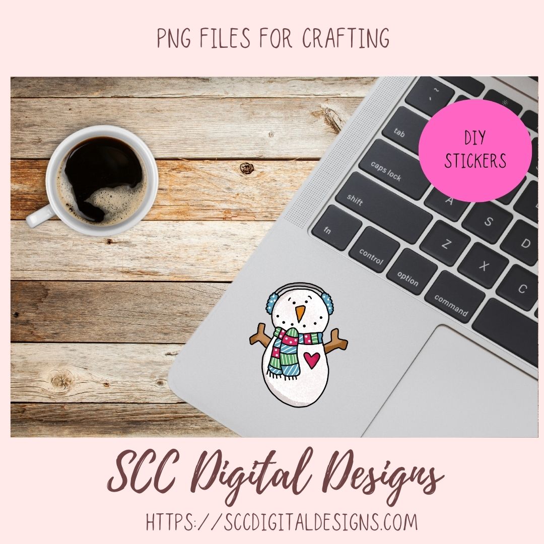 Snowman Clipart, Bright Christmas Snowmen PNG for Stickers for Kids Sublimation Clipart Instant Download Commercial Use Clip Art Mini Bundle