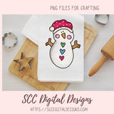 Snowman Clipart, Bright Christmas Snowmen PNG for Stickers for Kids Sublimation Clipart Instant Download Commercial Use Clip Art Mini Bundle
