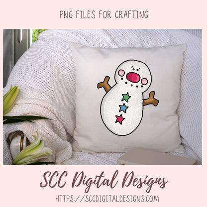Snowman Clipart, Bright Christmas Snowmen PNG for Stickers for Kids Sublimation Clipart Instant Download Commercial Use Clip Art Mini Bundle