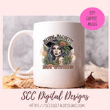 Burn Blunts Not Witches Sublimation PNG Design, Printable Cannabis Witch Clipart Design, Instant Download Commercial Use Art,  DIY Gift for Girlfriend or Boyfriend