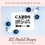 Card and Gifts SVG, DIY Signage for Table for Weddings, Bridal Showers, Baby Showers, Graduation Parties, Anniversary Get Togethers